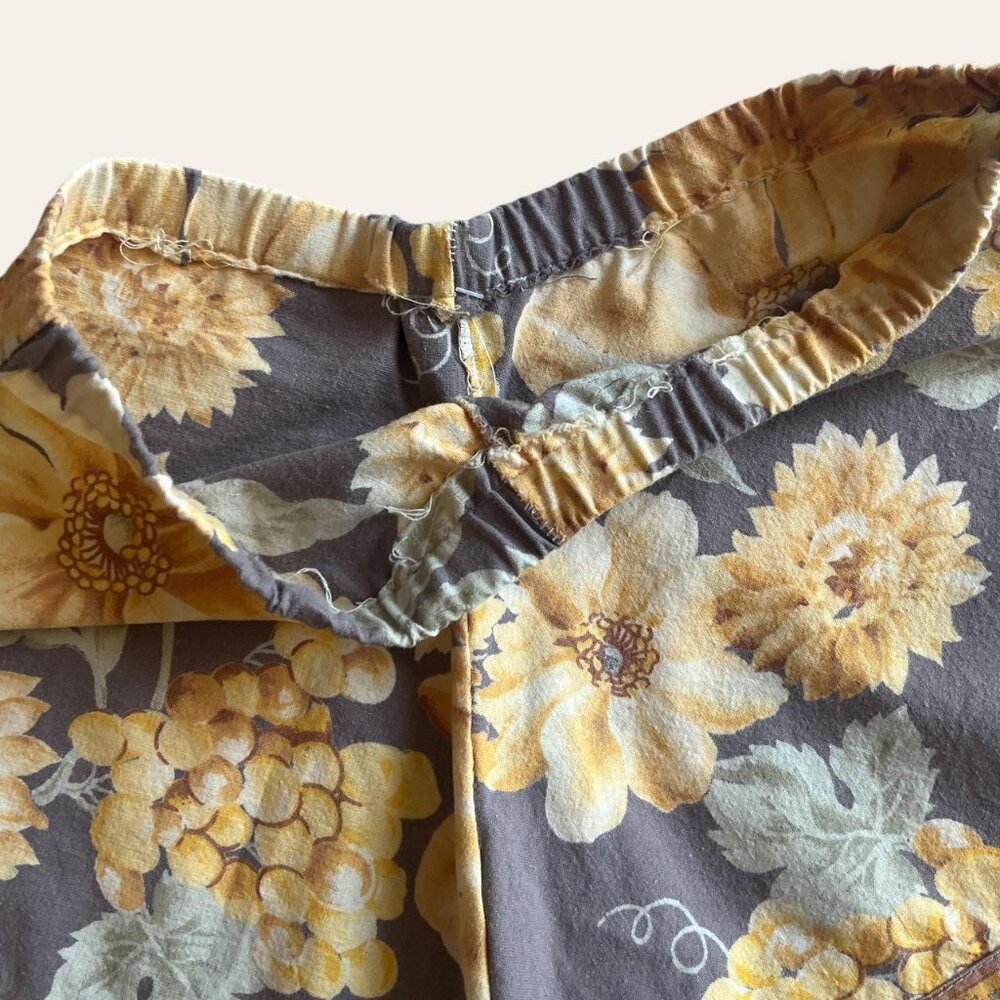 Handmade high waisted vintage grandma floral shorts XXS/XS - Picture 3 of 5